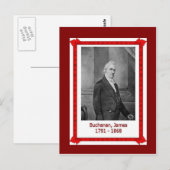 Carte Postale James Buchanan 1701 - 1868 (Devant / Derrière)