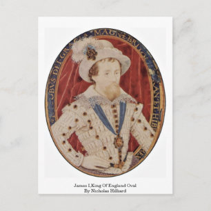 Carte Postale James I, Roi D'Angleterre Oval Par Nicholas Hillia