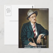 Carte Postale James Joyce "Erreurs/portails" Citation Cadeaux &  (Devant / Derrière)