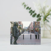 Carte Postale James Joyce Irlandais auteur sculpture, Dublin Irl (Debout devant)