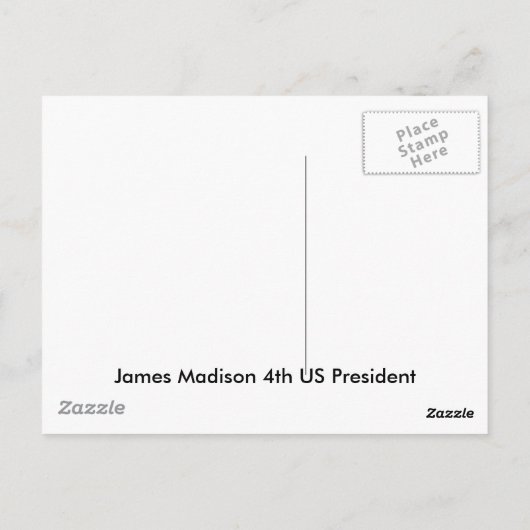 Carte Postale James Madison (Dos)