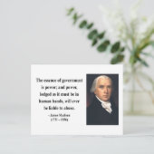 Carte Postale James Madison Citation 5b (Debout devant)