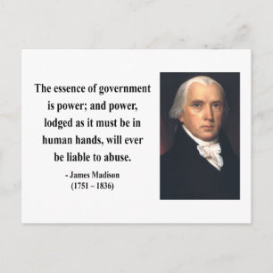 Carte Postale James Madison Citation 5b