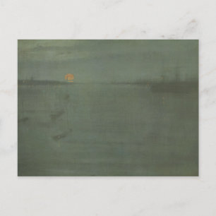 Carte Postale James McNeill Whistler - Nocturne - Bleu et or
