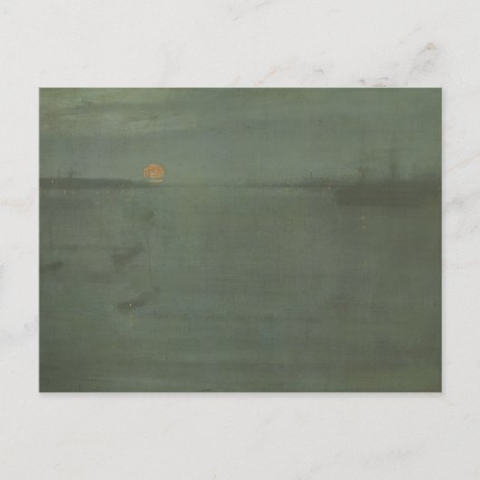 Carte Postale James McNeill Whistler - Nocturne - Bleu et or (Devant)