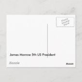 Carte Postale James Monroe (Dos)