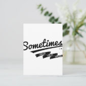 Carte Postale James - Parfois les paroles rétro inspiré (Debout devant)