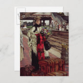 Carte Postale James Tissot | Attente à la gare (Devant / Derrière)