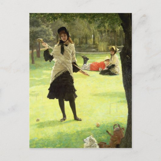 Carte Postale James Tissot | Croquet, c.1878 (Devant)
