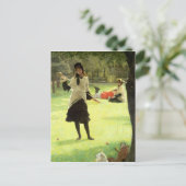 Carte Postale James Tissot | Croquet, c.1878 (Debout devant)