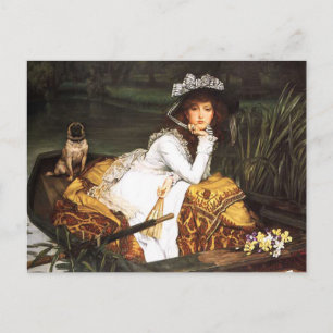 Carte Postale James Tissot Young Lady in the Boat Postcard