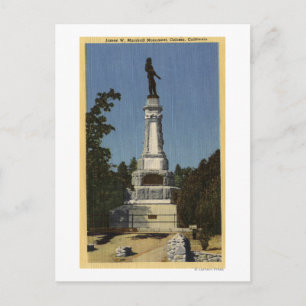 Carte Postale James W. Marshall Monument Vue n° 2