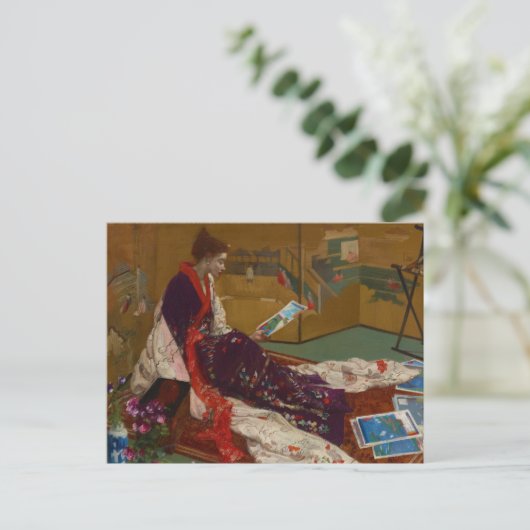 Carte Postale James Whistler - Caprice en violet et or (Debout devant)