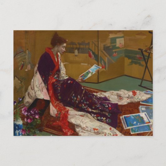 Carte Postale James Whistler - Caprice en violet et or (Devant)