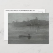 Carte Postale James Whistler - Nocturne : La Tamise à Battersea (Devant / Derrière)