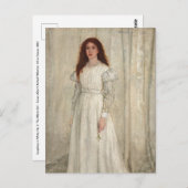 Carte Postale James Whistler - Symphonie en blanc no 1 (Devant / Derrière)