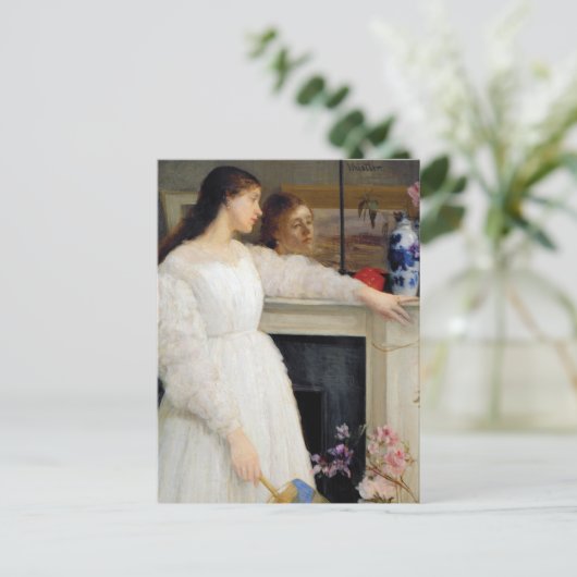 Carte Postale James Whistler - Symphonie en blanc no 2 (Debout devant)