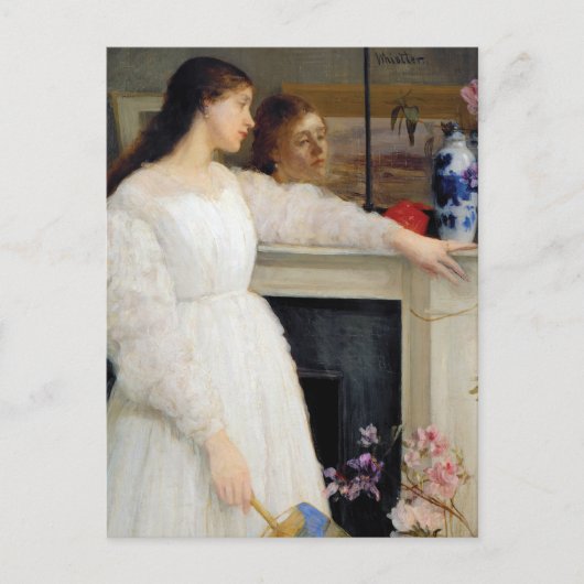 Carte Postale James Whistler - Symphonie en blanc no 2 (Devant)