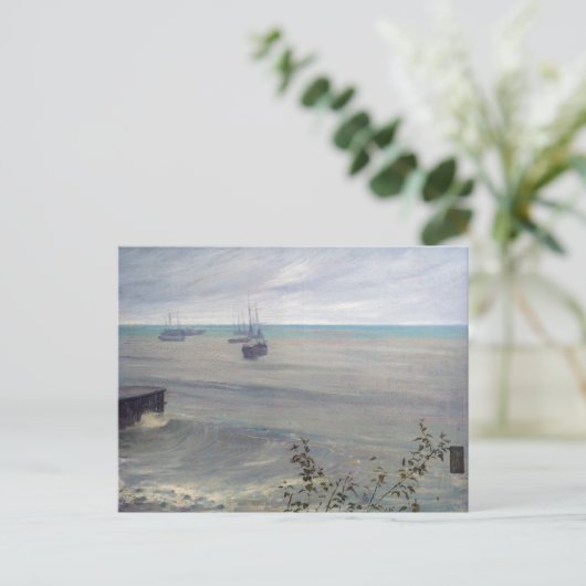 Carte Postale James Whistler - Symphonie en gris et vert (Debout devant)