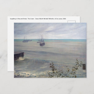 Carte Postale James Whistler - Symphonie en gris et vert