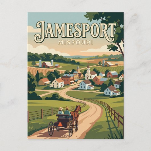 Carte Postale Jamesport Missouri (Devant)