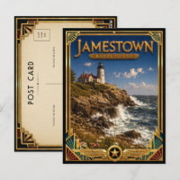 Jamestown Rhode Island Art Déco vintage de l'âge d