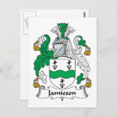 Carte Postale Jamieson Family Crest (Devant / Derrière)