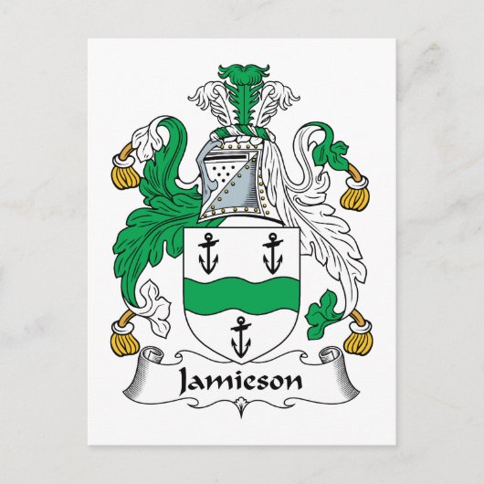 Carte Postale Jamieson Family Crest (Devant)