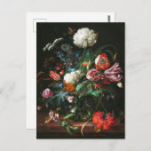 Carte Postale Jan Davidsz de Heem, Vase des fleurs, 1660 (Devant / Derrière)