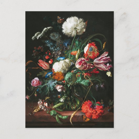 Carte Postale Jan Davidsz de Heem, Vase des fleurs, 1660 (Devant)