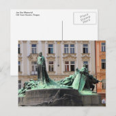 Carte postale Jan Hus Memorial (Devant / Derrière)