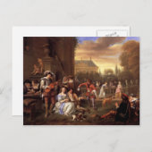 Carte Postale Jan Steen - Garden Party (Devant / Derrière)