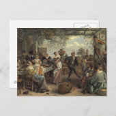 Carte Postale jan steen le couple dansant (Devant / Derrière)