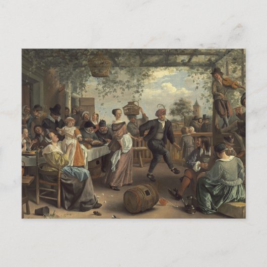 Carte Postale jan steen le couple dansant (Devant)