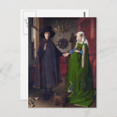 Carte Postale JAN VAN EYCK- Arnolfini Portrait 1434 (Devant / Derrière)