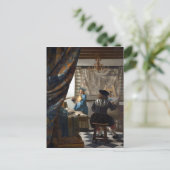Carte Postale Jan Vermeer L'art de la peinture (Debout devant)