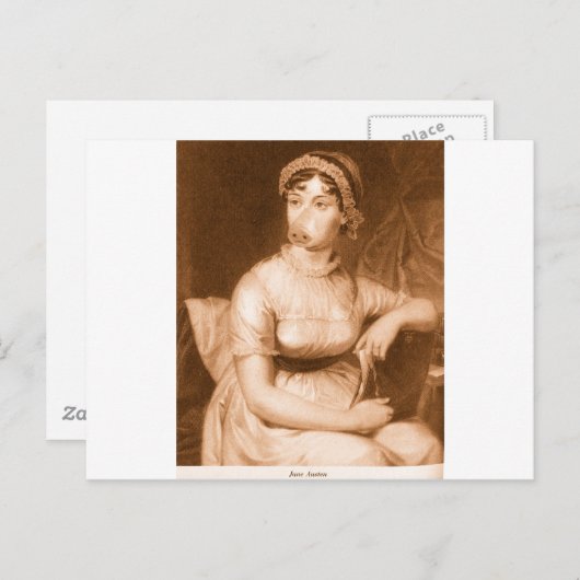 Carte Postale Jane Austen (Devant / Derrière)
