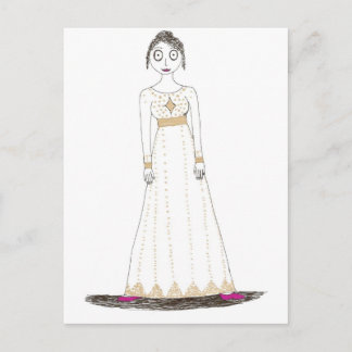 Carte Postale Jane Austen Déplaisant Gold