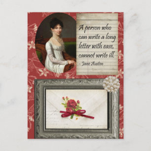 Carte Postale Jane Austen Écriture Conception inspirée