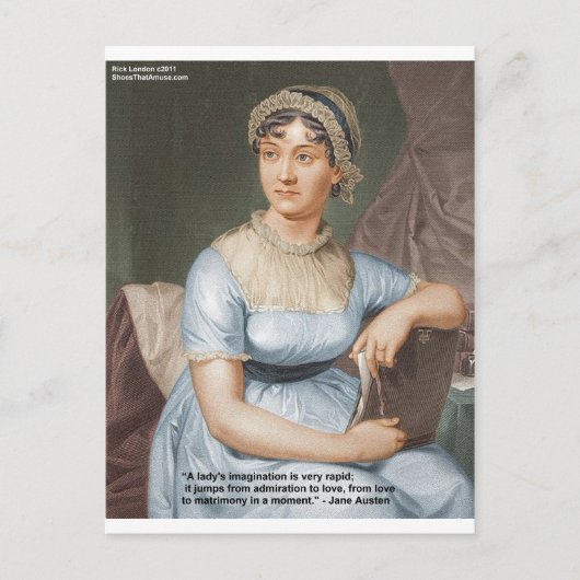 Carte Postale Jane Austen Friendship/Love/Balm Love Quota Toxiqu (Devant)