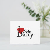 Carte Postale Jane Austen J'AIME M. Darcy (Debout devant)