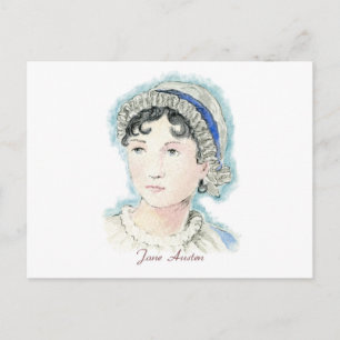 Carte Postale Jane Austen Portrait par Alice Flynn