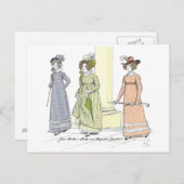 Carte Postale Jane Austen Pride et Préjugés (Devant / Derrière)