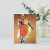 Carte Postale Jane Avril dansant par Toulouse-Lautrec (Debout devant)