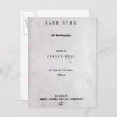 Carte Postale Jane Eyre (Devant / Derrière)