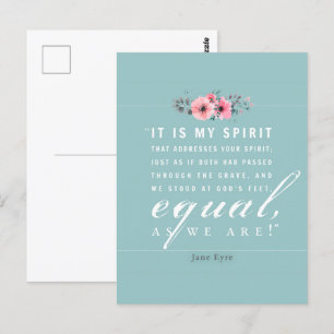 Carte Postale Jane Eyre - Comme Nous Sommes - Turquoise