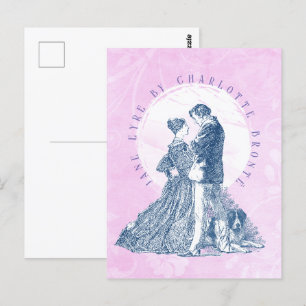 Carte Postale Jane Eyre et Edward Rochester avec Pilot Pink