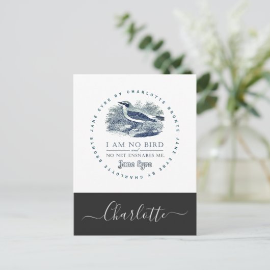 Carte Postale Jane Eyre - I Am No Bird - Ajouter Votre Nom (Debout devant)