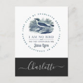 Carte Postale Jane Eyre - I Am No Bird - Ajouter Votre Nom (Devant)
