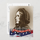 Carte Postale Jane Pierce, Première Dame des Etats-Unis (Devant / Derrière)